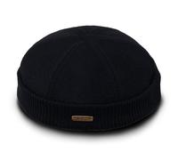 Sterkowski Navy Watch Beanie Cap | 100% Wool 54-65 cm Docker Work Sailor Brimless Skullcap Fisherman Nautical Handyman Bushcraft Camping Trawler Warm Mens Winter Harbour 61 Black