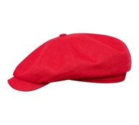Sterkowski Rowdy Flat Cap for Men and Women | 100% Linen Newsboy Cap | Flat Cap Mens Sun Hats Men Golf Hats Men Newsboy Caps for Men Irish Spring Floppy Hat Paperboy Cap Peak Cap UK 7 3/8 Red