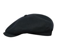 Sterkowski Rowdy Flat Cap for Men and Women | 100% Linen Newsboy Cap | Flat Cap Mens Sun Hats Men Golf Hats Men Newsboy Caps for Men Irish Spring Floppy Hat Paperboy Cap Peak Cap UK 7 1/4 Black