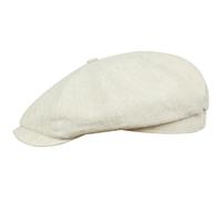 Sterkowski Rowdy Flat Cap for Men and Women | 100% Linen Newsboy Cap | Flat Cap Mens Sun Hats Men Golf Hats Men Newsboy Caps for Men Irish Spring Floppy Hat Paperboy Cap Peak Cap UK 7 1/4 Beige