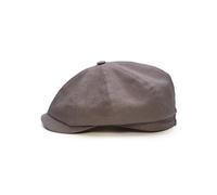 Sterkowski Rowdy Flat Cap for Men and Women | 100% Linen Newsboy Mens Sun Hats Golf Caps Irish Spring Floppy Hat Paperboy Peak UK 7 5/8 Gray