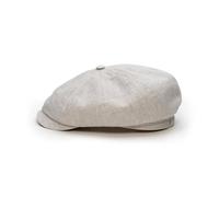 Sterkowski Rowdy Flat Cap for Men and Women | 100% Linen Newsboy Mens Sun Hats Golf Caps Irish Spring Floppy Hat Paperboy Peak UK 7 1/4 Beige