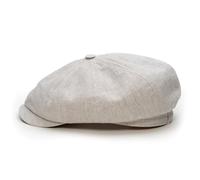 Sterkowski Rowdy Flat Cap for Men and Women | 100% Linen Newsboy Mens Sun Hats Golf Caps Irish Spring Floppy Hat Paperboy Peak UK 7 1/2 Beige