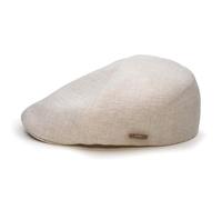 Sterkowski Rusty | 100% Linen Flat Cap for Men and Women | Newsboy Driving Gatsby Ivy Irish Scally Cabbie Peaky Scully Paperboy Summer Duckbill 6 Panel Cabby Newspaper Cab Driver Beige 57 cm