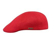 Sterkowski Rusty Cap | 100% Linen Flat Cap for Men and Women | Summer Flat Cap for Men Golf Cap English Summer Duckbill Caps for Men Irish Spring Flat Peak Cap Boys Sun Hat UK 6 7/8 Red