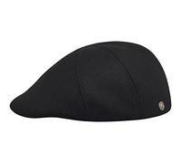Sterkowski Warm Winter Wool 5 Panel Applejack Flat Cap 56 cm Black