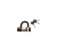 Sterling 100D 16mm Heavy Duty Sold Secure Diamond & Gold Padlock U Lock - Black