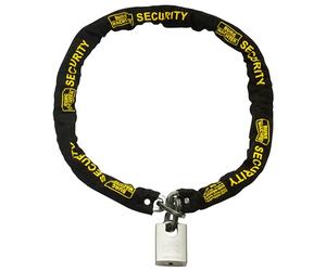 Sterling 156SSP Hardened Chain and Hardened Steel Padlock, Black, 10mm x 1.5m Gold Sold Secure Chain & Padlock