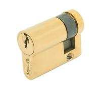 Sterling 5 Pin Single Euro Cylinder, Brass
