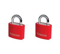 Sterling APL032P APL Padlock, Red/Blue, 30mm (Pack of 2)