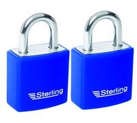 Sterling APL222P 2X 20mm Keyed Alike Aluminium Padlocks