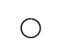 Sterling Black Nose Rings Hoop Cartilage Helix Plain Nose Rings 316L Surgical Steel Nose Rings,Lip Rings,Body Piercing 0.8mm Thickness With 8mm Diameter