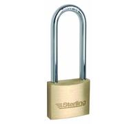 Sterling BPL242 40mm Double Locking Brass Padlock with Long Shackle