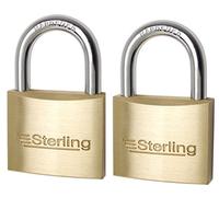 Sterling BPL402 2 x 40mm Medium Profile Brass Padlock-Keyed Alike