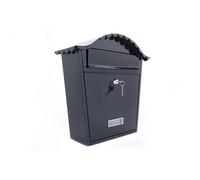 Sterling Burg-Wachter Classic Post Box Galvanised Steel - Black