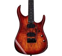 Sterling by Music Man 6 String Solid-Body Electric Guitar, Right, Blood Orange Burst (JP150DSM-BOB)