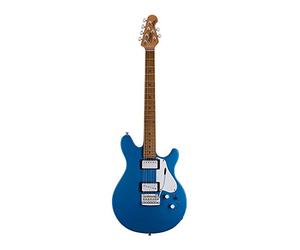 Sterling By MusicMan 6 String Solid-Body Electric Guitar, Right, Toluca Lake Blue (JV60T-TLB)