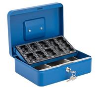 Sterling CB03GBBL 10" GBP Cash Box with GBP Coin Tray, Blue