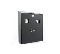 Sterling CIG2BK 255 x 320 x 75 mm Powder Coated Cigarette Bin - Black