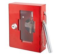 Sterling EB01 Emergency Key Box, with Brak Glass Hammer,Red,120mm x 150mm x 40mm