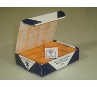 Sterling Gaming Silver Cup Orange Pool Cue Chalk - 12 Pc Set