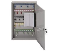 Sterling KC50H Single Door Key Cabinet with 50 Hooks, Grey