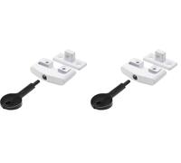Sterling LWL101 Hinged Wooden Window Lock, White, 75 x 23 x 14 mm (Pack of 2)
