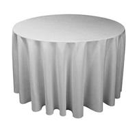 Sterling Mill Polyester Round Tablecloth - Christmas Elegant Table Cover for Weddings, Dinner, Parties, Birthday, Banquets and Events