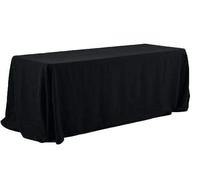 Sterling Mill Seamless Finish Polyester Rectangle Tablecloth for Dinner Banquets Engagement Parties Weddings