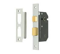 Sterling MLB325N 2.5-inch/65mm 3-Lever Bathroom Sashlock - Nickel