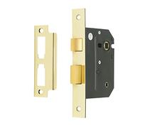 Sterling MLB330 3-inch/76mm 3-Lever Bathroom Sashlock - black