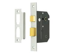 Sterling MLB330N 3 Lever Bathroom Sashlock 3-inch/76mm - Nickel