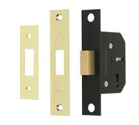 Sterling MLD325 2.5-inch/65mm 3-Lever Deadlock - Brass
