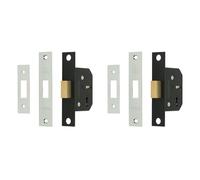 Sterling MLD325N 2.5-inch/65mm 3-Lever Deadlock - Nickel (Pack of 2)