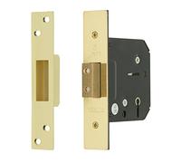 Sterling MLD530 5 Lever Deadlock, Brass, 3.0"