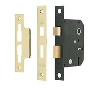 Sterling MLS330 3-inch/76mm 3-Lever Sashlock - Brass