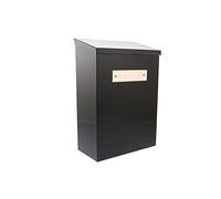 Sterling NPB02BK Thames Steel Newspaper Box - Black, 15 x 40 x 27.5 cm