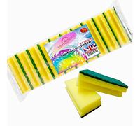 STERLING PRODUCTS Absorbent Kitchen Dishes Washing Up Sponges, Foam, Standard, Pack of 10 Extra Large