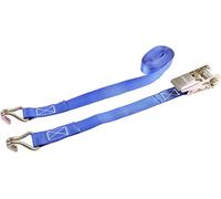 Sterling Ratchet Strap 25mm x 5m - 800kg Heavy Duty Tie Down Strap with Claw Hooks, EN12195-2 Certified Load Securing Strap for Trailers, Roof Racks, Motorbikes & Cargo