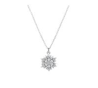 sterling s925 necklace diamond 2 carat pendant for women wedding white topaz pure natural gemstone pendants Made in China