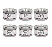 STERLING SAVER 6 Pack 3.5 Hour Ethanol Chafing Fuel Gel Cans | 210 minute burn time, odourless clean-burning formula, even heat output, sturdy canister, compatible with most chafing dishes