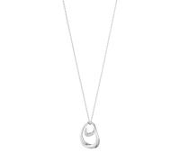Sterling Silver 0.08ct Diamond Offspring Pendant Necklace