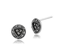 Sterling Silver 0.2ct Marcasite Rennie Mackintosh stud Earrings