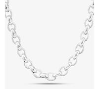 Sterling Silver 20 Inch Heavy Patterned Oval Belcher Chain HLOB-820-AG-20