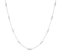 Sterling Silver 24" Trio Ball Station Necklace