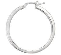 Sterling Silver 30MM Plain Hoop Earrings