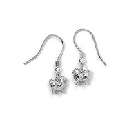 Sterling Silver 3D Pomeranian Hook Earrings by MYLEE London