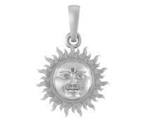 Sterling Silver (92.5% purity) Divine God Sun Pendant for Men & Women Pure Silver Lord Surya Locket for Good Health & Wealth Sliver -Clevio978-1