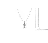 Sterling Silver (92.5% purity) God Vishnu Laxmi Chain Pendant (Pendant with Rope Chain) for Men & Women Pure Silver Lord Vishnu Lakshmi Chain Locket for Good Health & Wealth Sliver -Clevio978-1