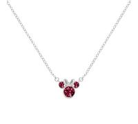 Disney Jewellery Disney Minnie Mouse CZ July Birthstone Necklace 0.7 x 0.7cm, 40-45cm